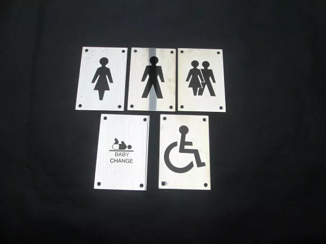 Stainless Steel Toilets Pub Shop Schools Hotels Business Signs Notice Plate