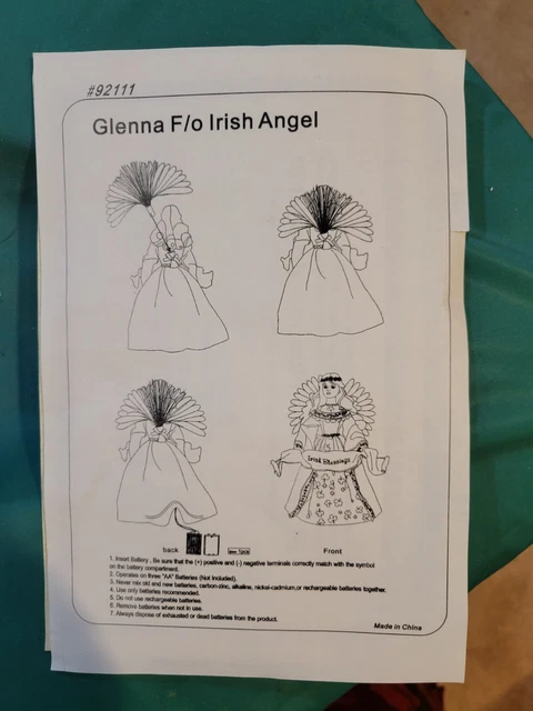 Heritage Signature Collection Porcelain Doll "Glenna Irish Angel" 3