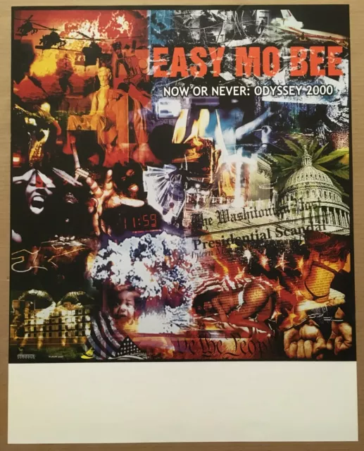 EASY MO BEE Rare VINTAGE 2000 BIG 22x28 PROMO POSTER 4 Now or CD NEVER DISPLAYED