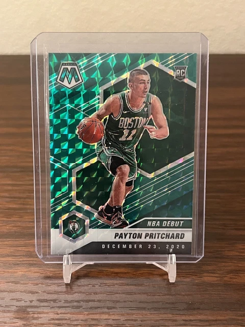 2020 PANINI MOSAQUE Payton Pritchard Recrue NBA Dbuts Verts Prizm RC