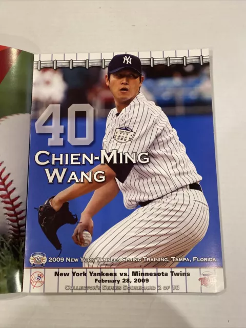 NY Yankees 2009 Spring Training Program Legends Field - World Series Year + Tix 2