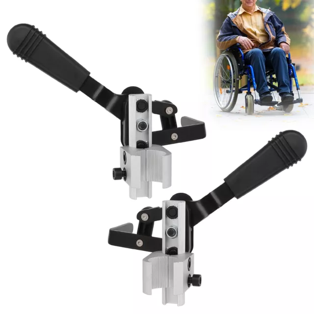 Wheelchair Brake Professional Portable Aluminum Alloy Wheelchair Handbrake R HOM