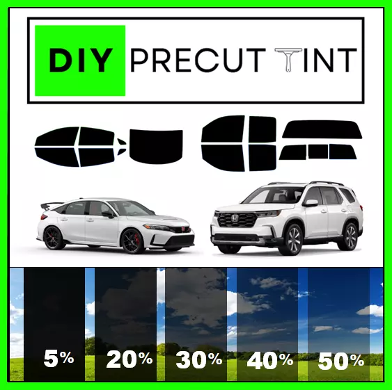 DIY PreCut Premium Ceramic Window Tint Kit Fits 2007-2024 Honda CRV ALL Windows