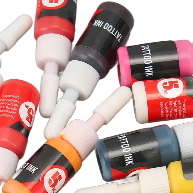 14 Colors Tattoo Practice Ink Set High Color Saturation Tattoo Practice Pigm Zz1