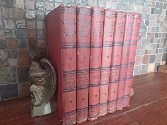 Pictorial History Of The Second World War 7 Volumes  Most are 1st Editions 2