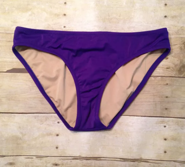 NWT New J CREW Bikini Swim Bottoms 10283 BPU Purple Sz M Medium