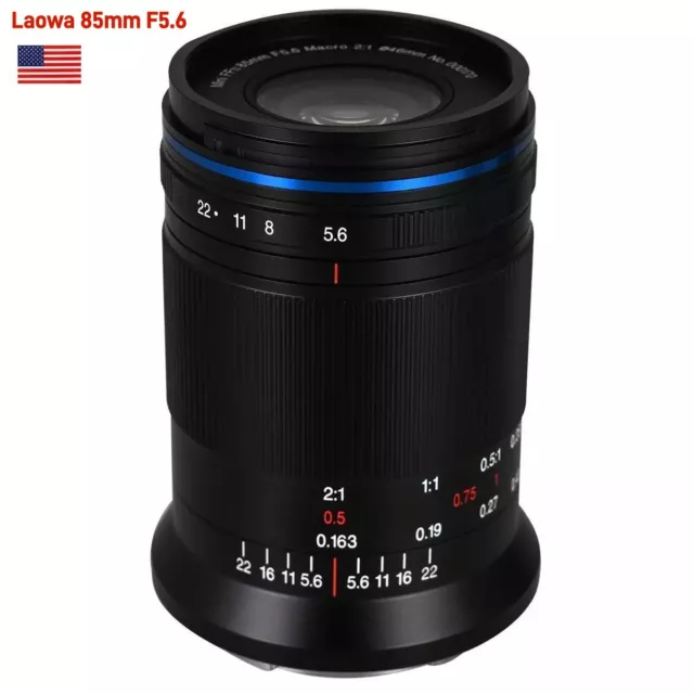 Laowa 85mm F5.6 for Sony E-Mount Camera  Manual Full Frame Ultra Macro APO Lens