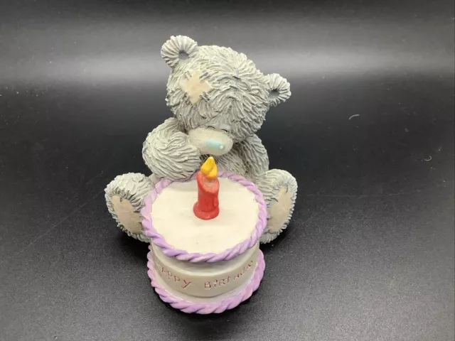 Me To You Bear Figurine Ornament Figure Retired Happy Birthday Cake Make A Wish