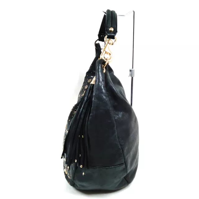 JIMMY CHOO SHOULDER Bag Black Leather 1053738 $96.00 - PicClick