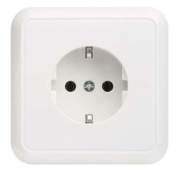 Elso prise rw 205024 couvercle IP20 prises de courant blanc pur plastique