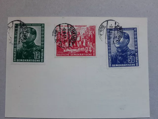 DDR Briefmarken 1951, Mi.-Nr.: 286 - 288, Deutsch-Chin. Freundschaft, gestempelt