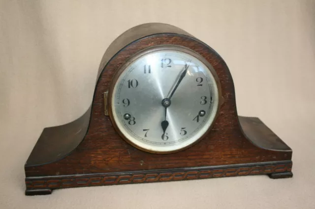 Vintage Westminster Chime German Napoleon Hat Mantel Clock For Spares Or Repair