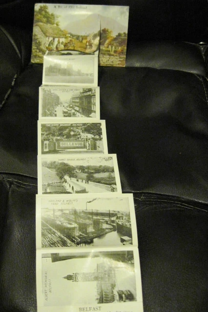 Irische Postkarte Ein BIT OF OLD IRLAND Belfast Ansichten 1944 US Army Neuheit 12 Ansichten 4