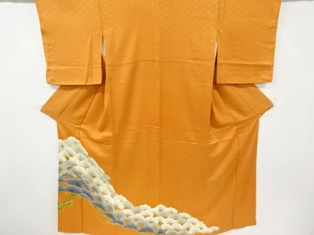 6505061: Japanese Kimono / Vintage Iro-Tomesode / Embroidery & Pine