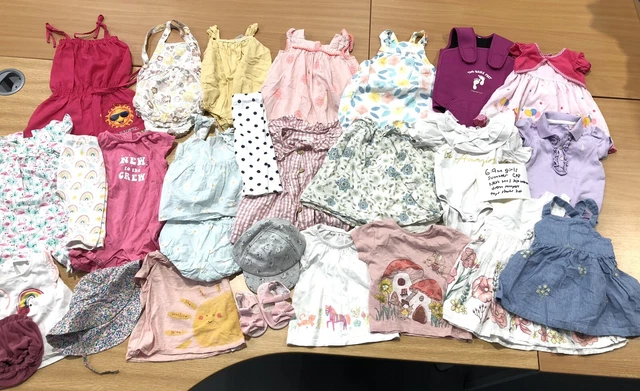 ragazze età 6-9 mesi pacchetto vestiti estivi Next Gap M&S jojo abiti top