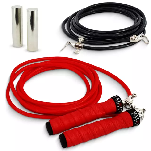 VALOUR STRIKE WEIGHTED Jump Rope  Best Skipping Rope for Fat Burning &  Fitness £24.95 - PicClick UK