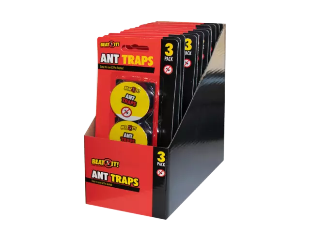 3x ANT TRAPS BAIT Stop Ants Killer Nest Station Glue Outdoor Indoor Deterrent