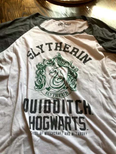 Vintage Harry Potter Slytherin Quidditch Hogwarts T shirt Youth XL