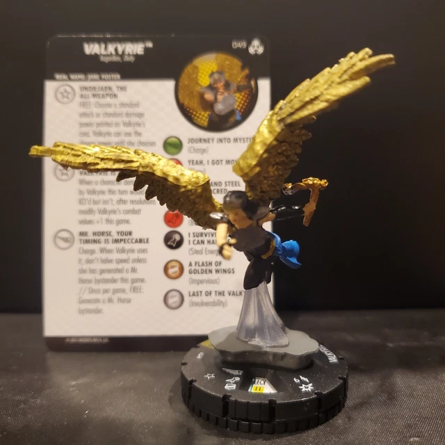 HeroClix Marvel Avengers War of Realms: Super Rare Valkyrie #049 w/card