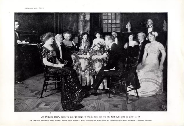 New Yorker Theater Jardin de Paris Hackett- Theater u.a.Fotor-Report von 1909