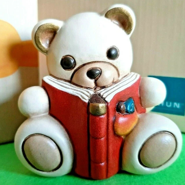 THUN TEDDY CON Libro Nuovo Con Scatola Fuori Produzione EUR 24,00