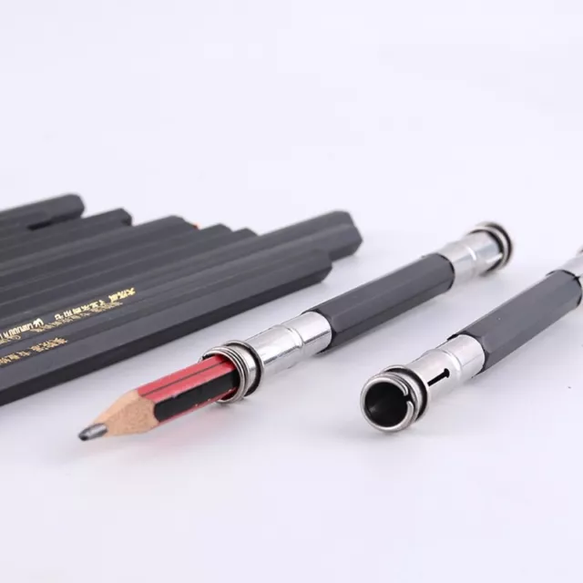 2Pcs for Head Pencil Extender Drawing Writing Tool Holder Art Pencil Length