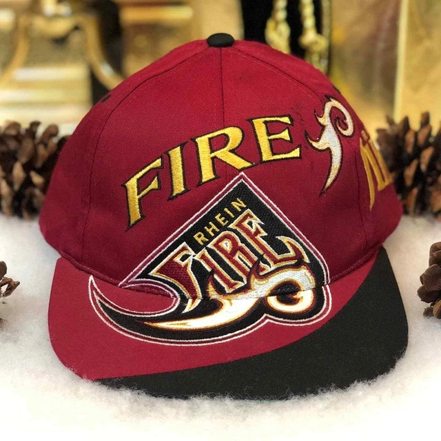 Vintage NFL Europe Rhein Fire Reebok 90s Football Twill Snapback Hat