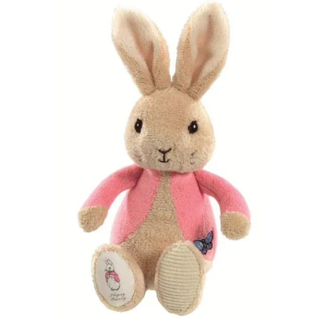 Flopsy Bunny Peter Rabbit Soft Bean Plush Rattle Beatrix Potter Gift New Baby