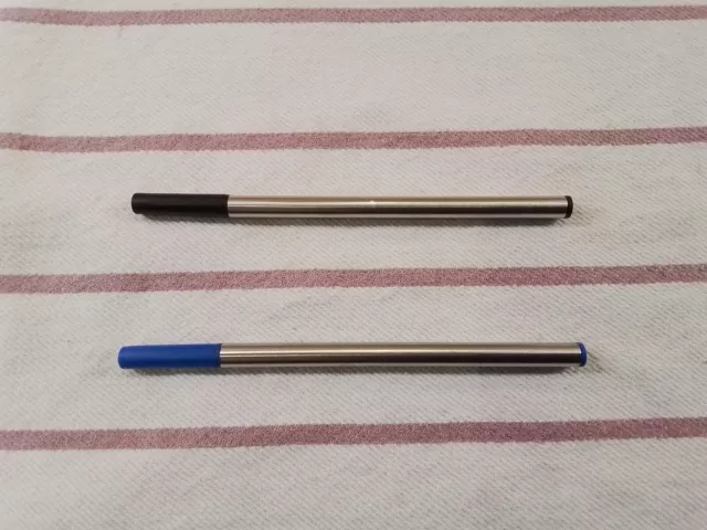 2 Stück Tintenroller Mine ähnlich Lamy M63 M62 M61 NEU 0,5mm  Blau / Schwarz