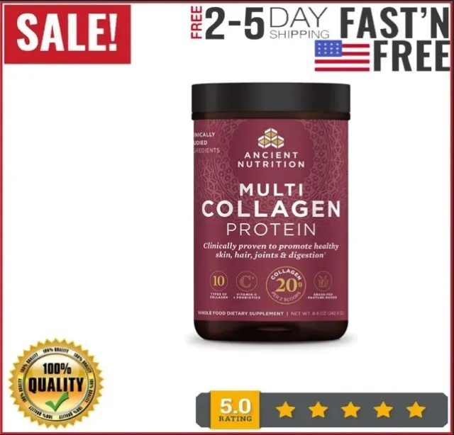 Ancient Nutrition, Multi Collagen Protein Powder with 10 Types of Collagen