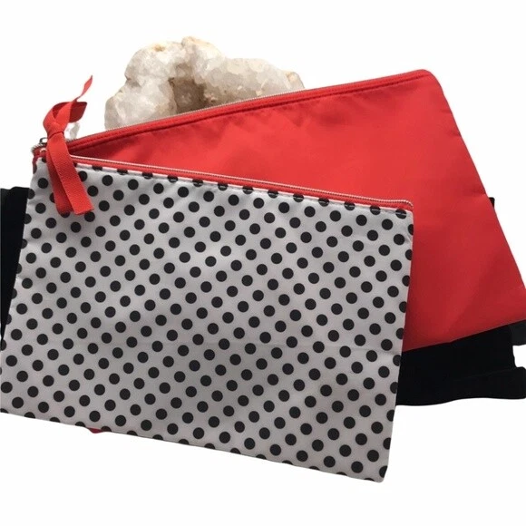 Lancôme Cosmetic Bag Set Pink and white