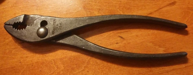 Vintage Tool Kraeuter 38 Two Position Pliers Slip Joint 8" Combination Usa