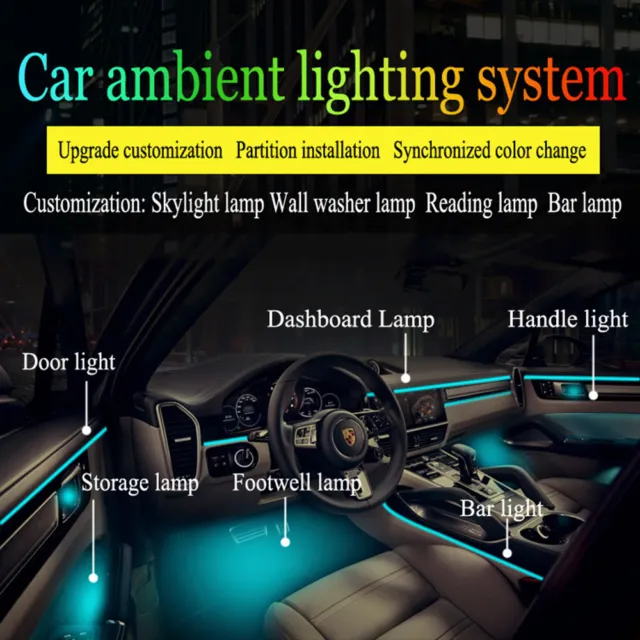 Automotive LED Atmosphere Light Symphony Light Guide