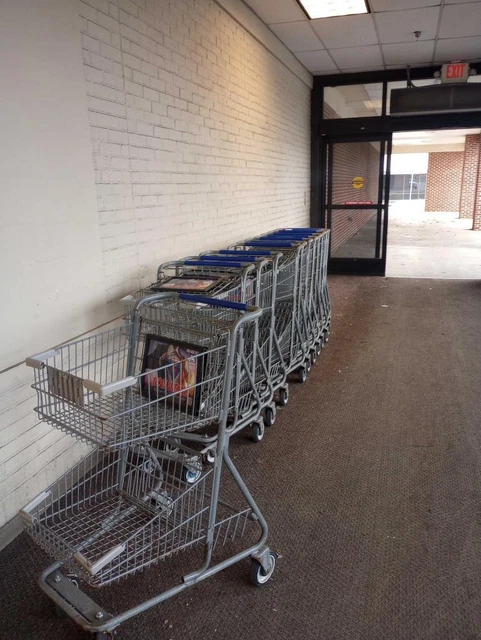 Shopping Carts DOUBLE BASKET Lot 10 Small Metal 2 Tier Grocery Store Fixtures