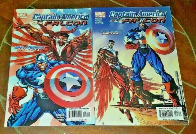 Captain America & Falcon #2 & #3, (2004, Marvel) Free Shipping!
