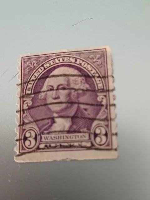 1932 USA - George Washington Purple 3 Cent Used Stamp