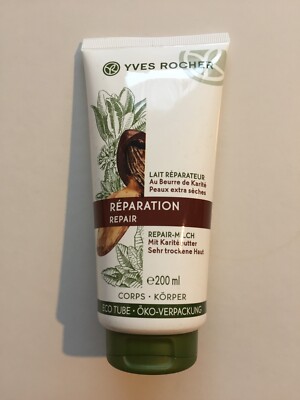 YVES ROCHER*REPARATION REPAIR-MILCH*MIT Karitebutter*trockene Haut*200 ...