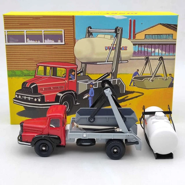 Atlas Dinky 805 Truck Unic Multibenne Marrel and tank Primagaz 1/43 Cars Diecast