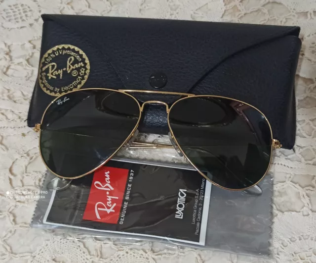 occhiali da sole ray ban aviator RB 3025 Eccellenti Listino 220,00