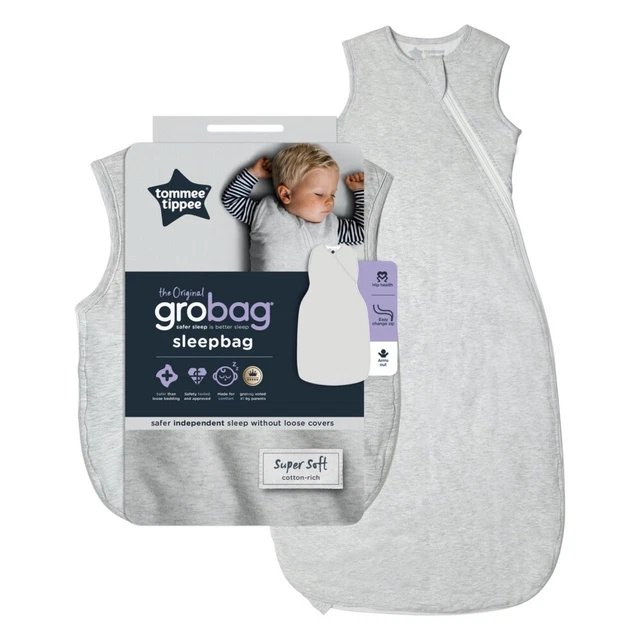 Saco de dormir Tommee Tippee Grobag - 6-18m 0,2 Tog - gris marga