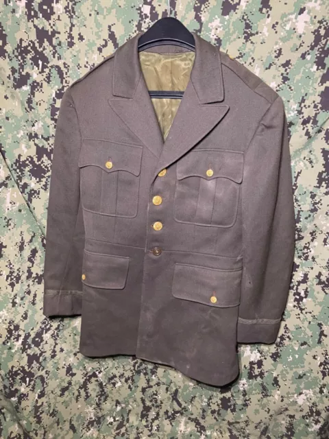 Original WWII WW2 US Army Officer regulation Uniform Jacket Dated 1945