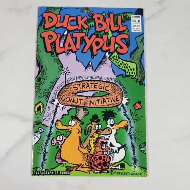 CRITTERS #41 1989 Duck Bill Platypus Fantagraphics comic Kyle Rothweiler art