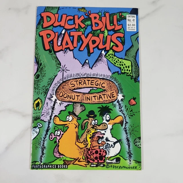 CRITTERS #41 1989 Duck Bill Platypus Fantagraphics comic Kyle Rothweiler art