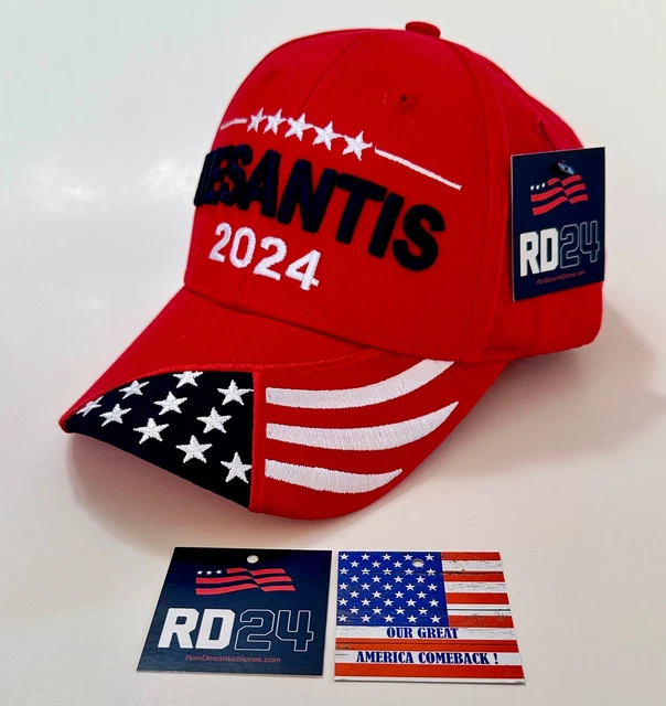 Ron Desantis Hat..2024..Our Great America Comeback .RonDesantisStores.com ...Red