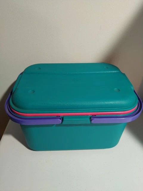 De colección años 90 Eagle Craftstor organizador contenedor de almacenamiento con bandeja portaaviones artesanales