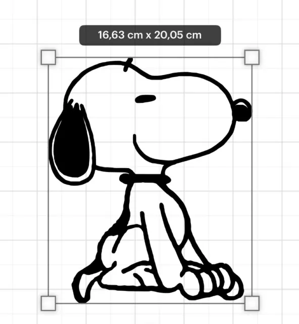 Snoopy Aufkleber Auto Sticker Logo Wandtottoo 16x20cm 2