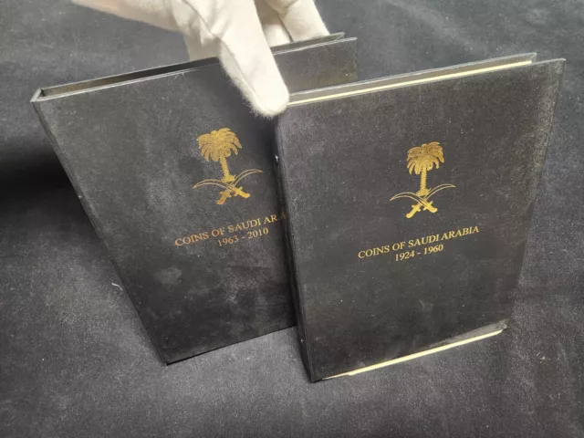 2 Empty Coin Albums for Saudi Arabia Coins 1924 to 2012 (prev. used, sold as is)