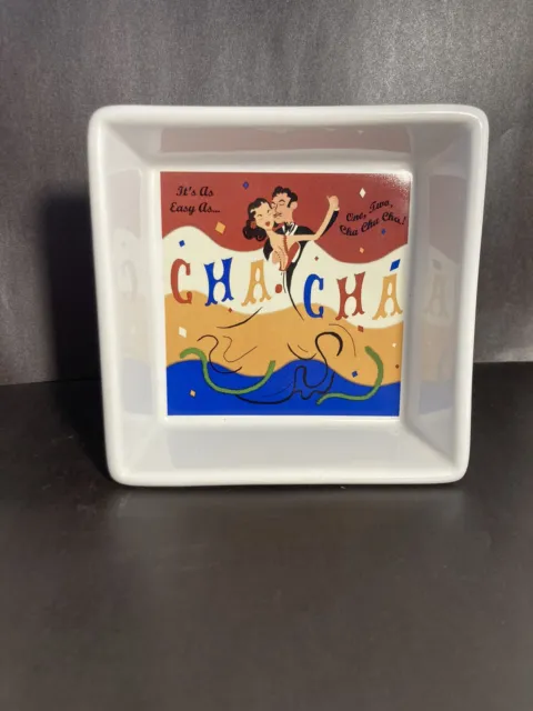 Pottery Barn The Dance The ChaChaCha Snack Condiment Bowl 5"x5" Ceramic