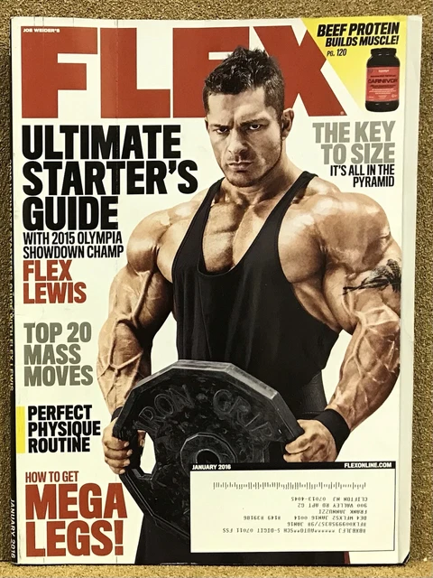 JAN 2016 FLEX body building magazine FLEX LEWIS PicClick CA