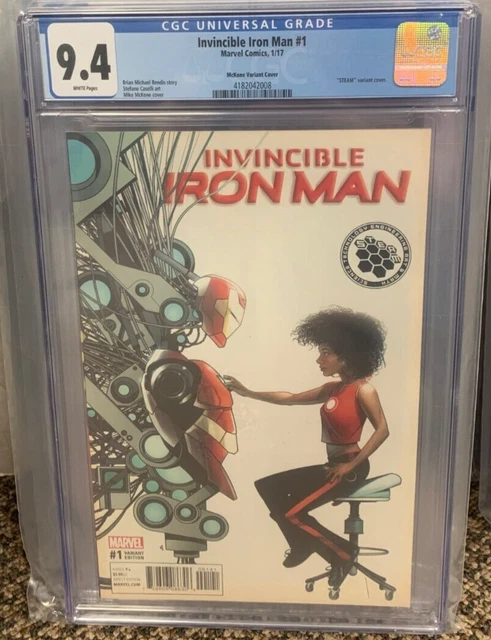 Invincible Iron Man #1 McKone Variant CGC 9.4 First Riri Williams